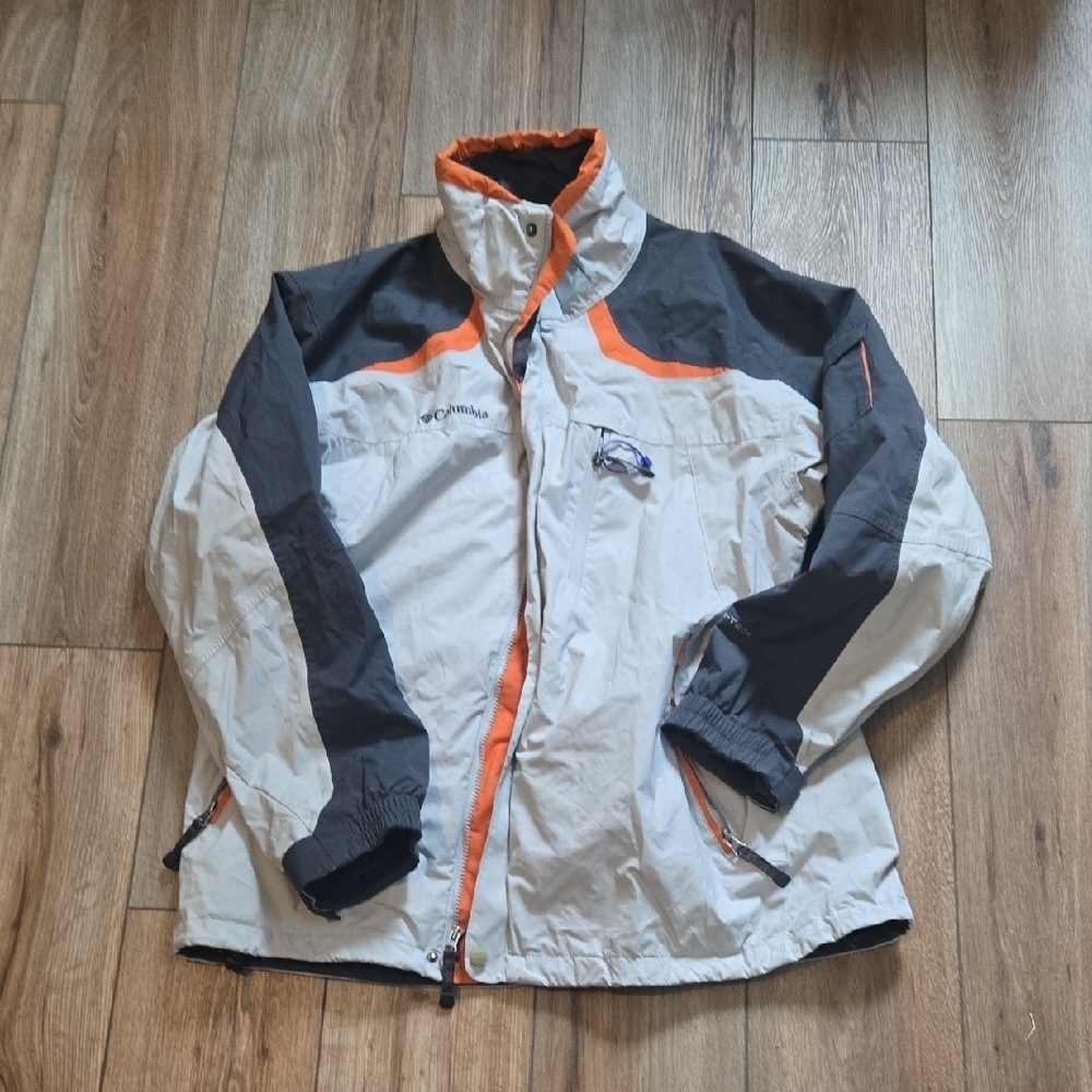 Columbia Men's Gray and Orange Jacket